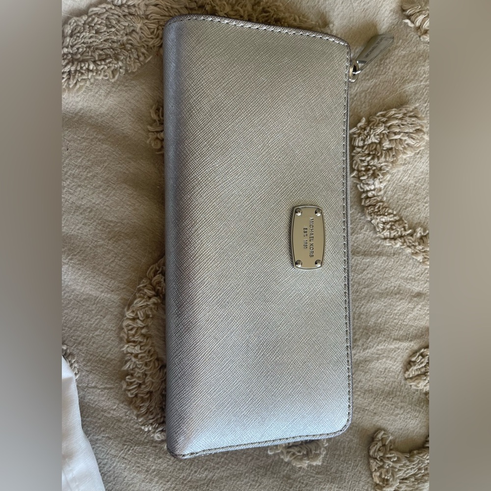 Michael Kors wallet..silver long wallet